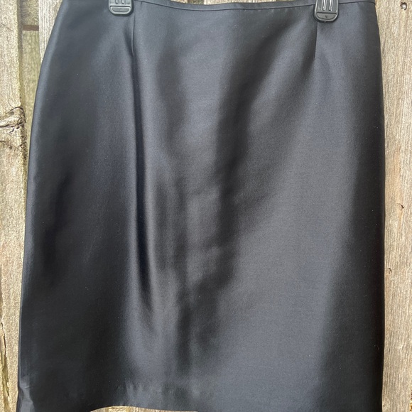 Tahari wool & silk cream jacket black skirt size 12 - Picture 4 of 16